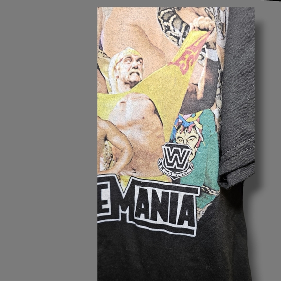 Vintage Style Wrestlemania Shirt Size 3XL Gildan Brand Shirt With Print On Front - Picture 3 of 5